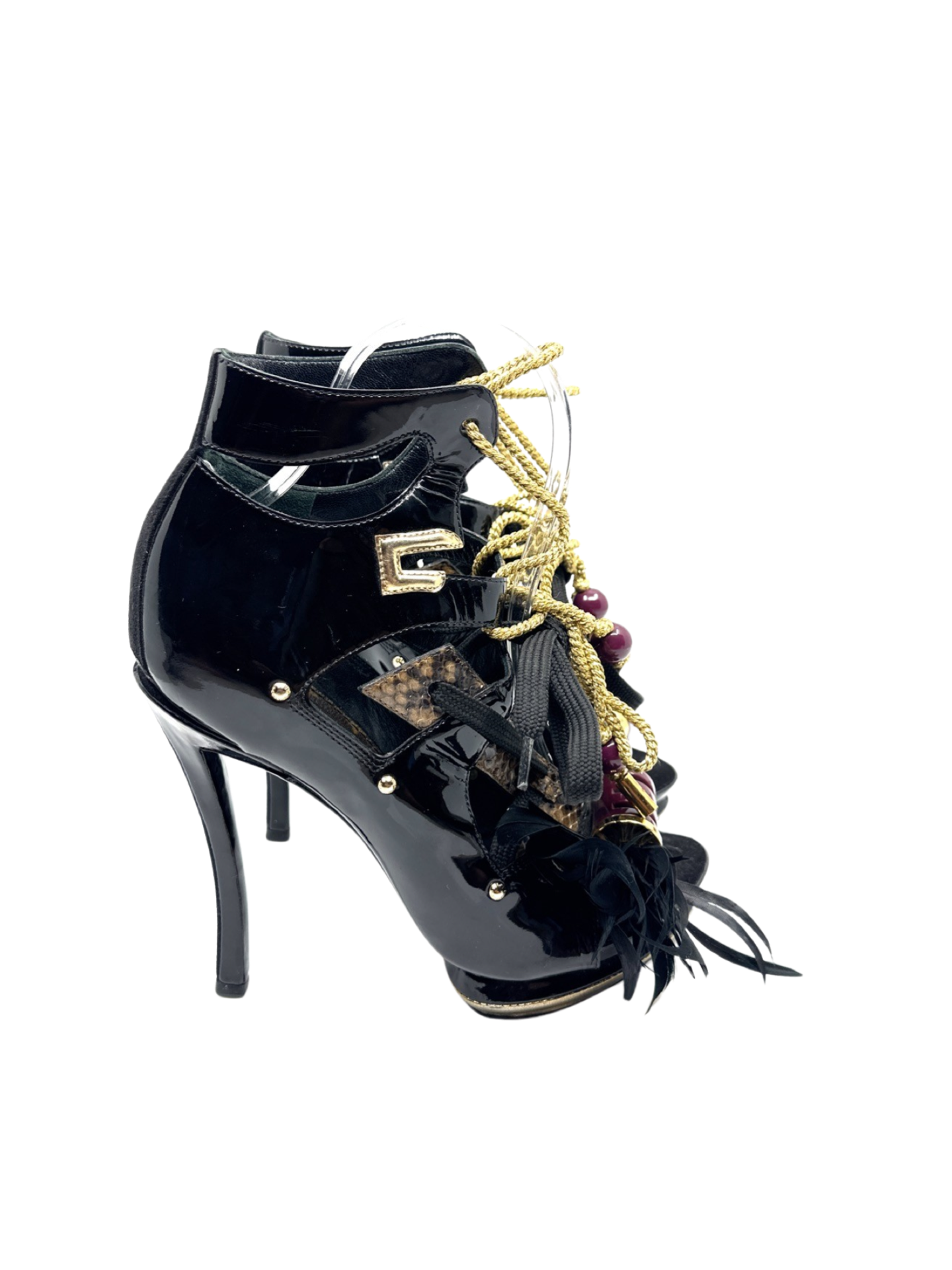 Louis Vuitton ハイヒールブーティ 黒/茶色 Silhouette Ankle Boot Louis Vuitton ハイヒールブーティ 黒/茶色 Silhouette Ankle Boot