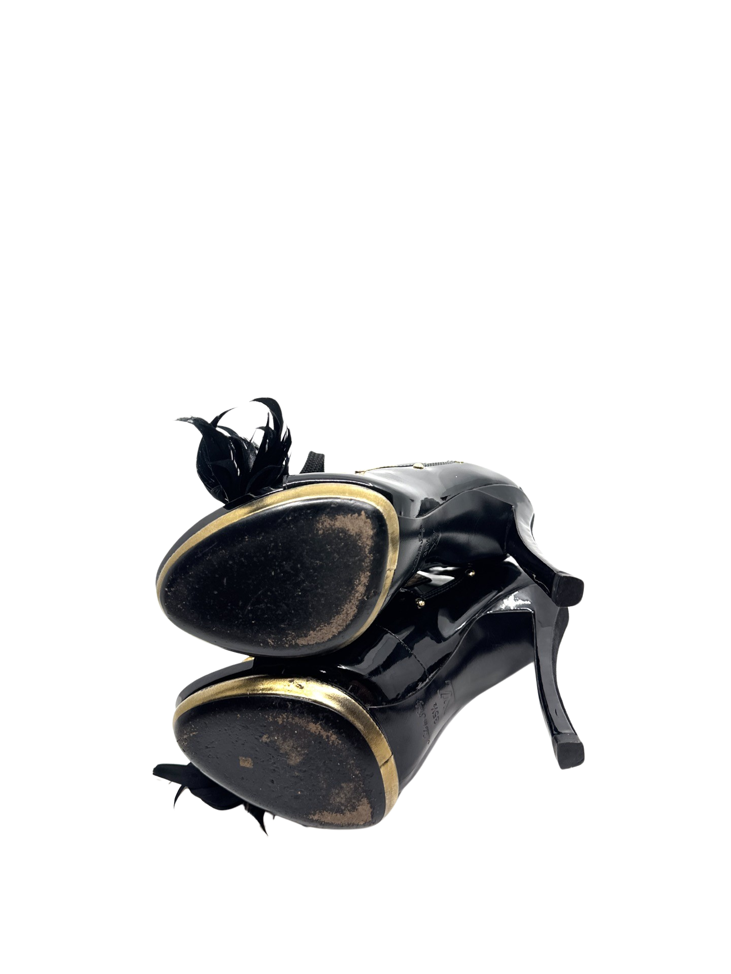 Louis Vuitton ハイヒールブーティ 黒/茶色 ルイ・ヴィトン Louis Vuitton ハイヒールブーティ 黒/茶色 ルイ・ヴィトン