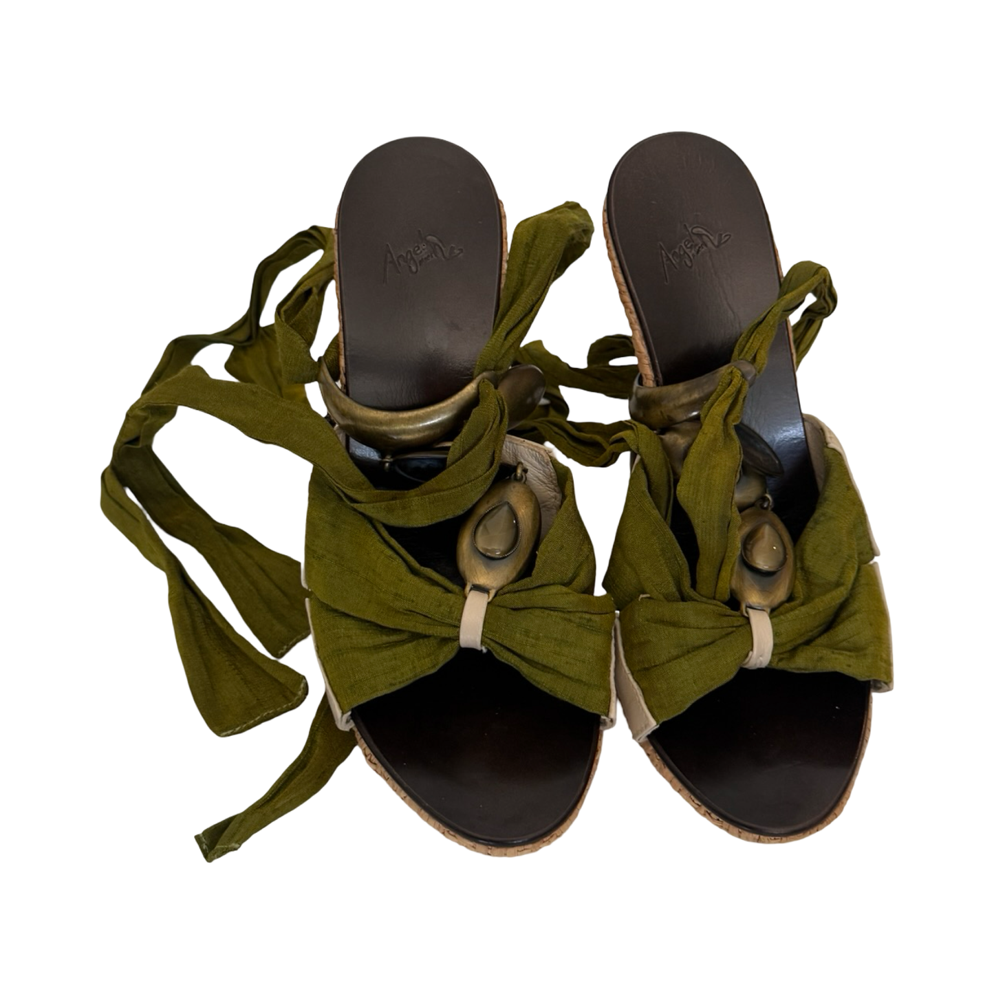 Vintage Italian sz 36 sandals (2 pair )