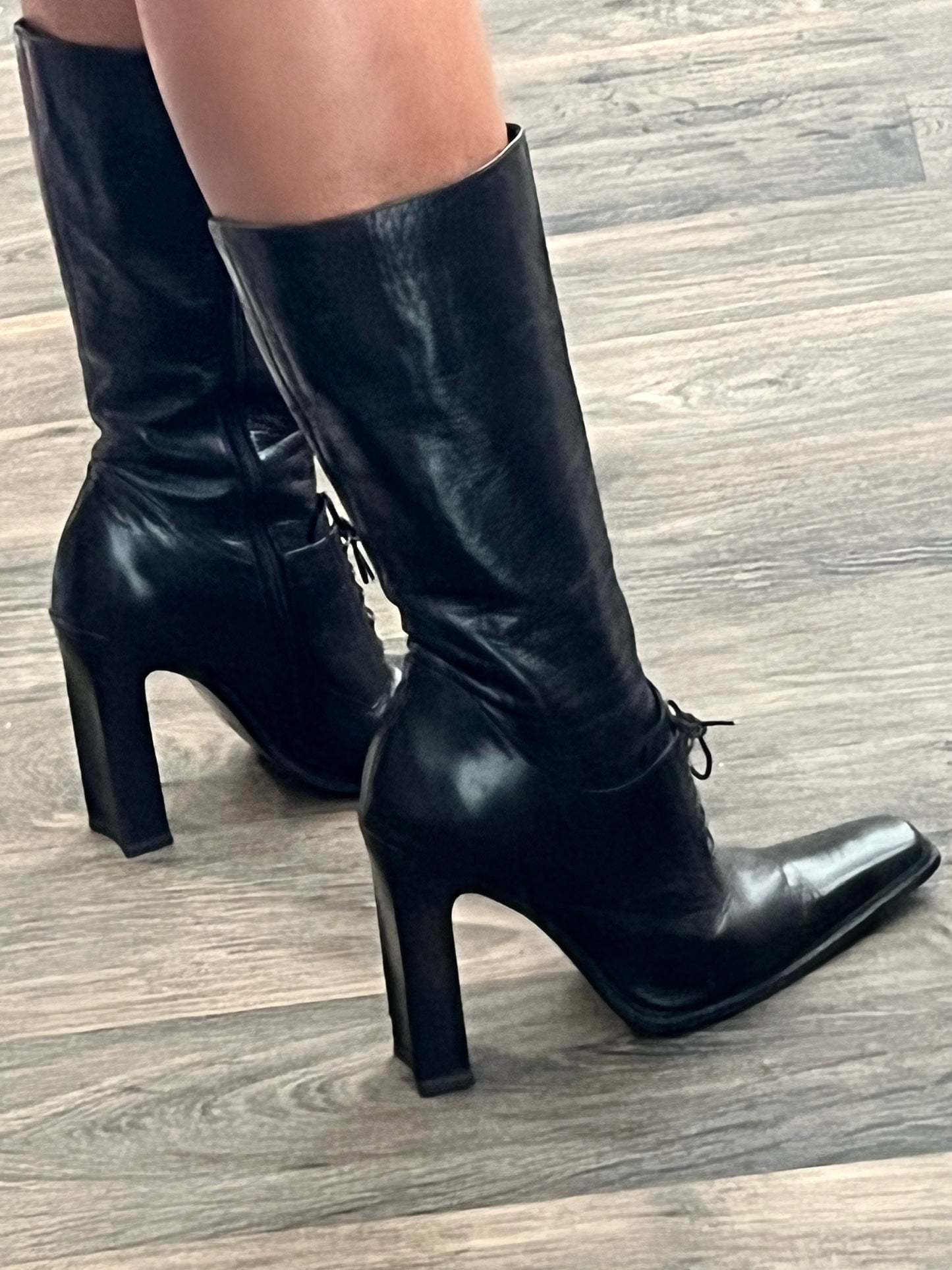 Vintage leather boots